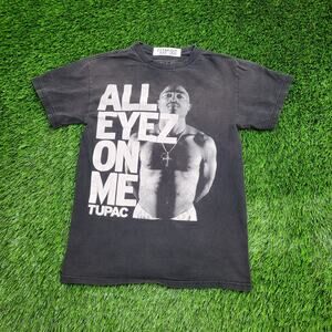 2PAC Tupac-Shakur Shirt Womens Small 17x24 Black